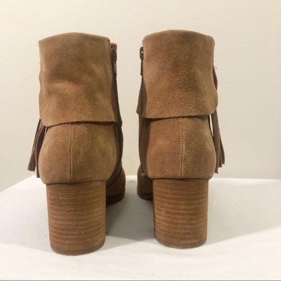 Matisse Paulson Tan Fringe Suede Booties, 9.5 - Picture 6 of 9